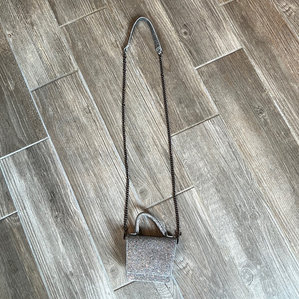 Silver Glitter mini Purse